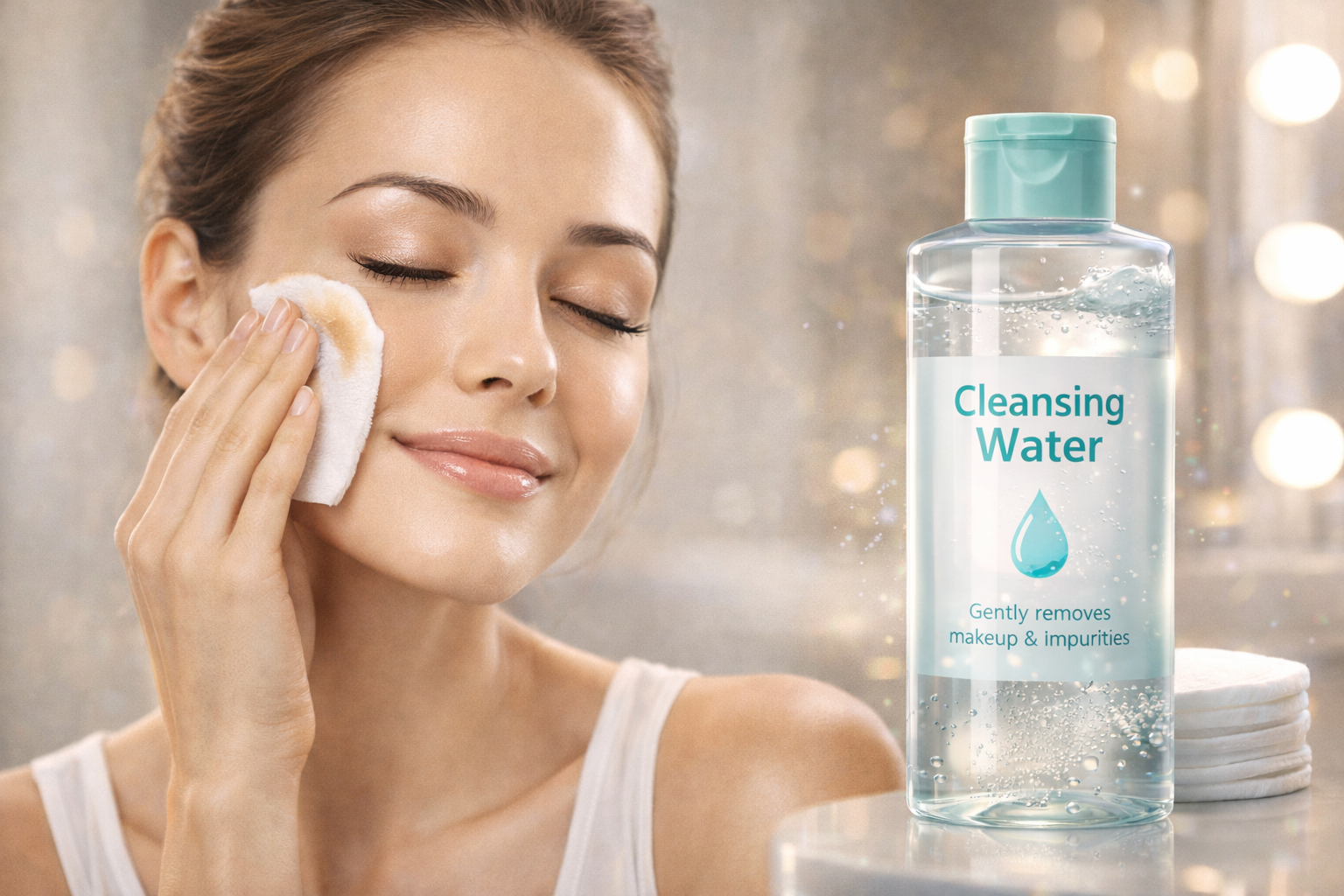 ล้างหน้าด้วย สำลี