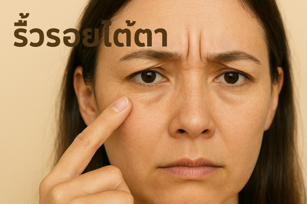 ริ้วรอยใต้ตา แก้ยังไงดี? วิธีลดรอยเหี่ยวย่นให้ดูจางลงแบบธรรมชาติ